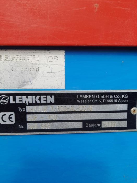 Zestaw uprawowo siewny Lemken Zirkon Saphir 7