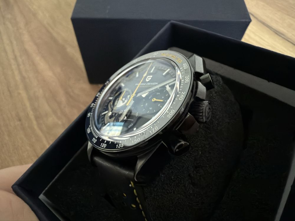 Pagani Design Chrono back to the moon Czarny