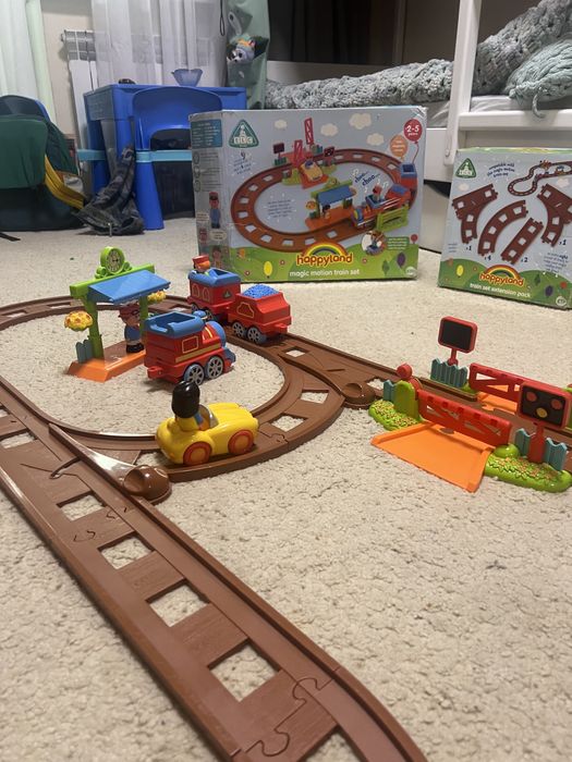 Happyland Village Train Set Extension Pack , поезд, железная дорога,