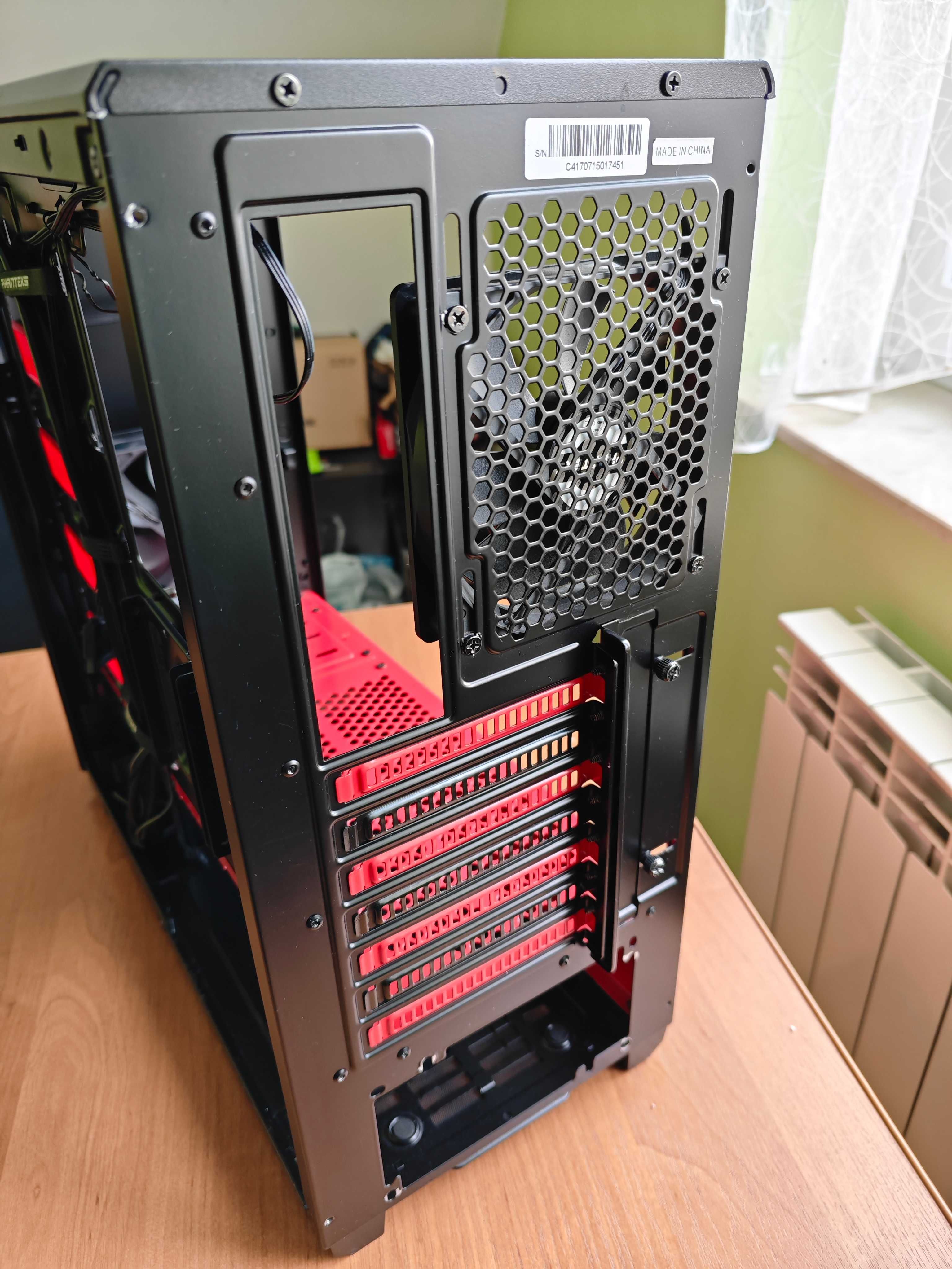 Obudowa Phanteks Eclipse P400 Tempered Glass czarno-czerwona