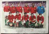 Poster com 58 anos da seleção Portuguesa de futebol do mundial de 1966
