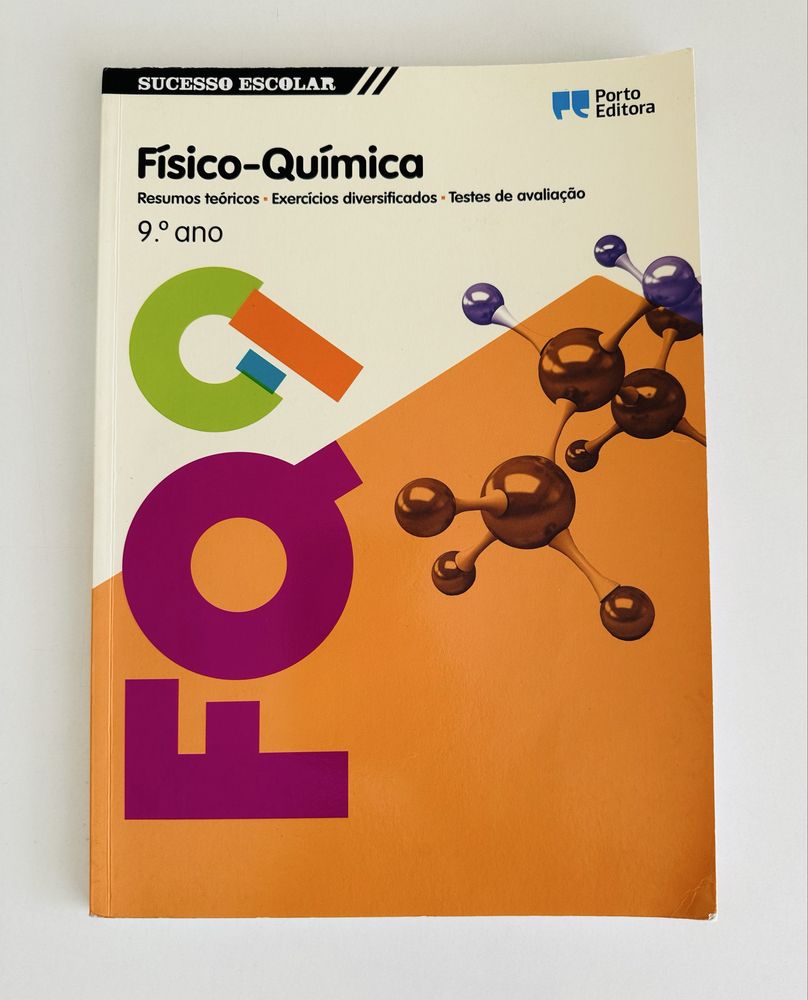 Livro de apoio de Físico-Química 9.º ano Porto Editora