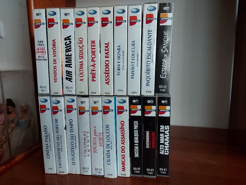 22 Filmes originais Cassetes VHS Classicos cinema (Colecao REPSOL)