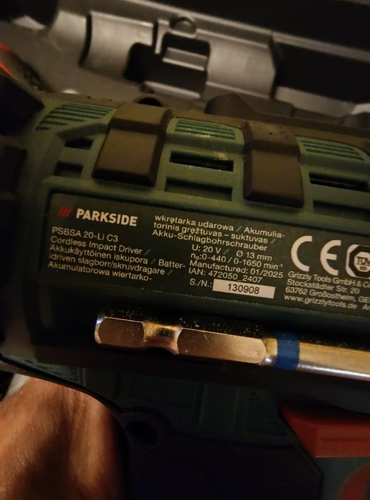 Udarowa wiertarko wkrętarka parkside nowa