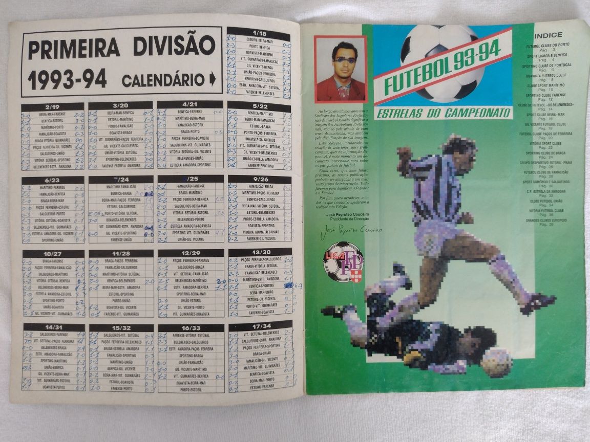 Vendo caderneta futebol 93/94
