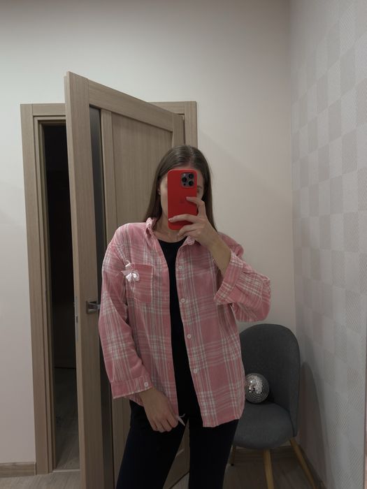 Сорочка в клітину S/М