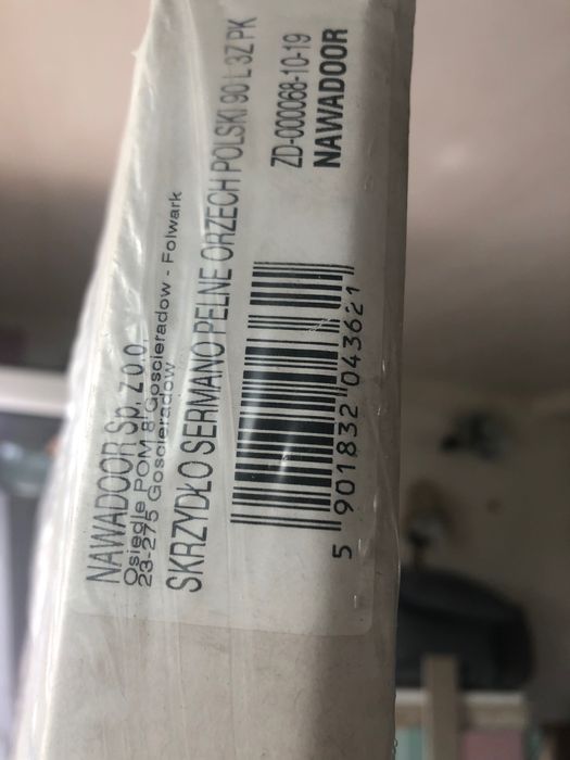 Drzwi Sermano pełne 90 L orzech polski