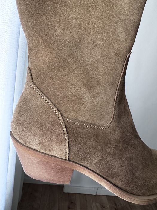 Чоботи казаки натуральний замш 38-24,5см