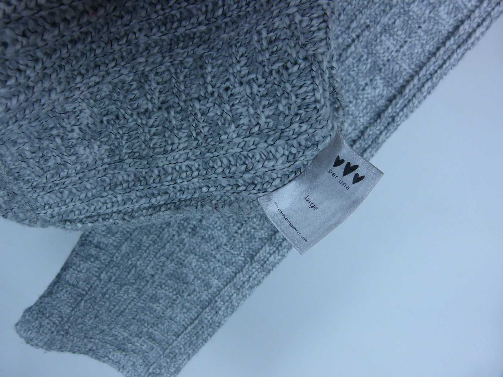Per Una / Marks&Spencer sweter szary melanż / L