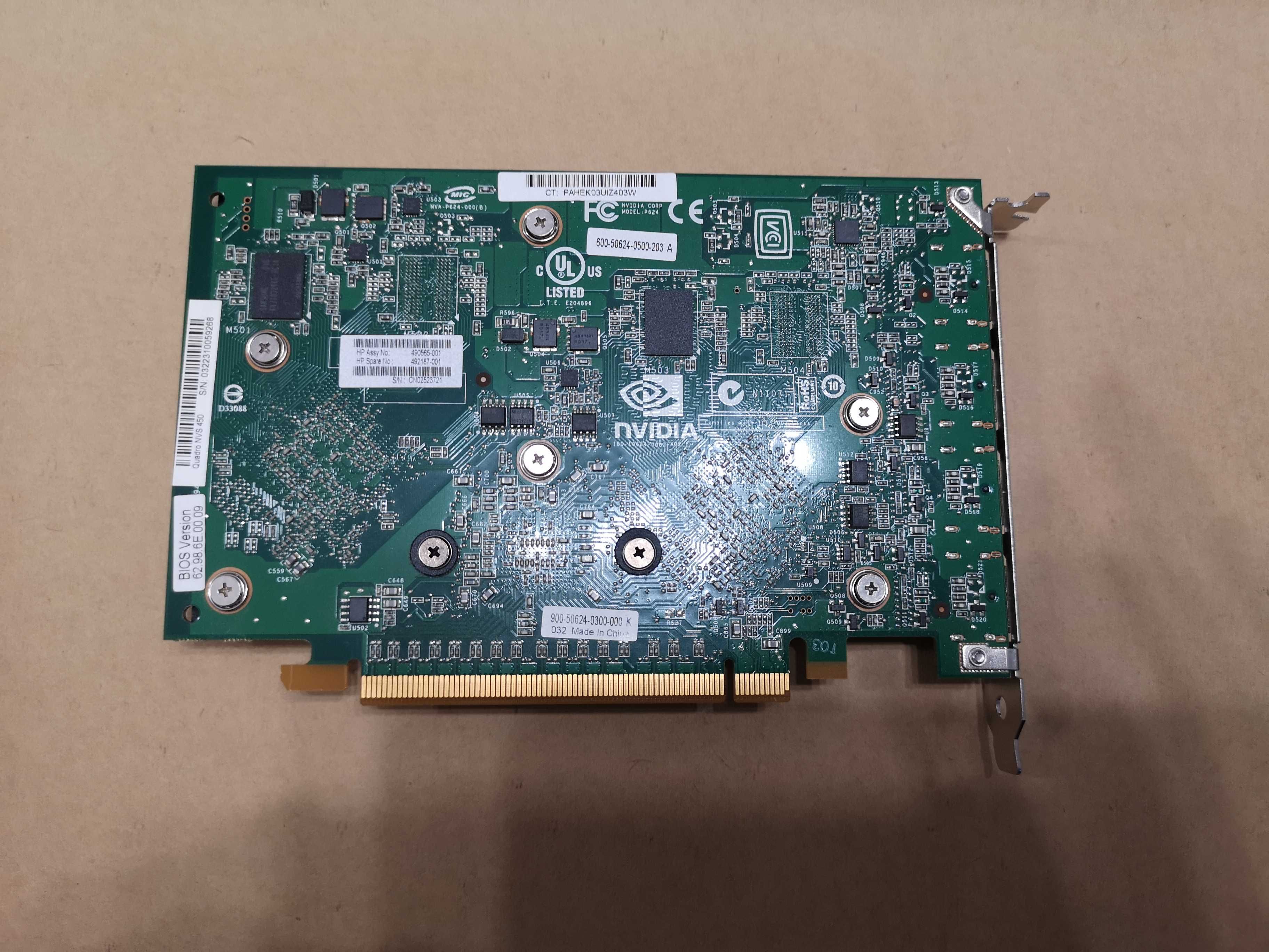 Karta graficzna NVIDIA QUADRO NVS 450 Silent