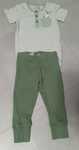 Zestaw body Lindex 74 + legginsy prążkowane Minories 74/80