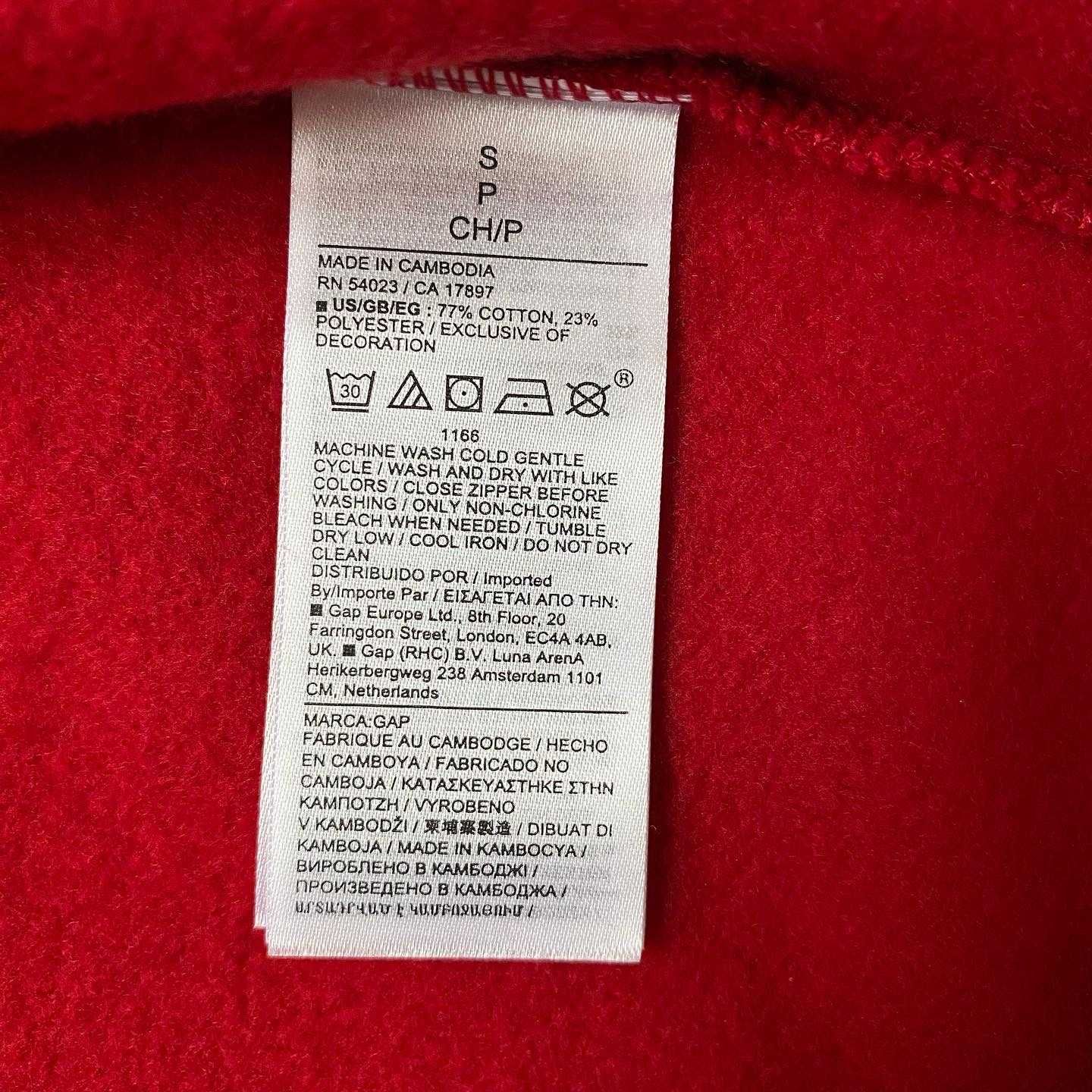 Зіп худі GAP ГАП оригінал червона