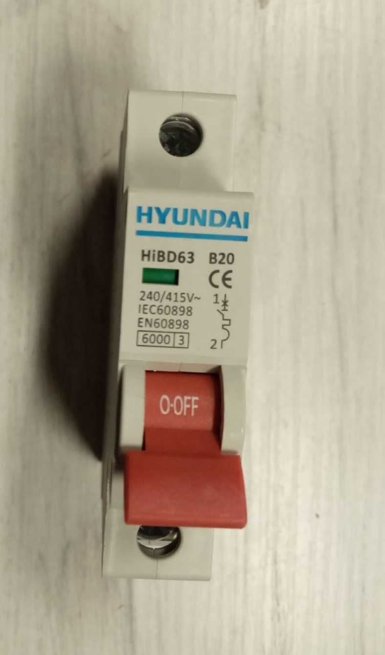 Aparatura modułowa Hyundai wyłącznik nadprądowy różnicowoprądowy rozł.