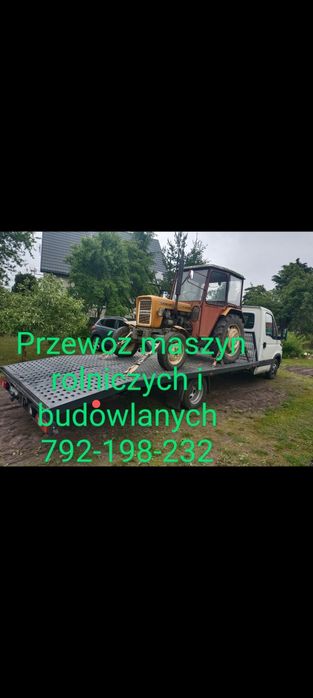 Przewóz maszyn rolniczych i budowlanych