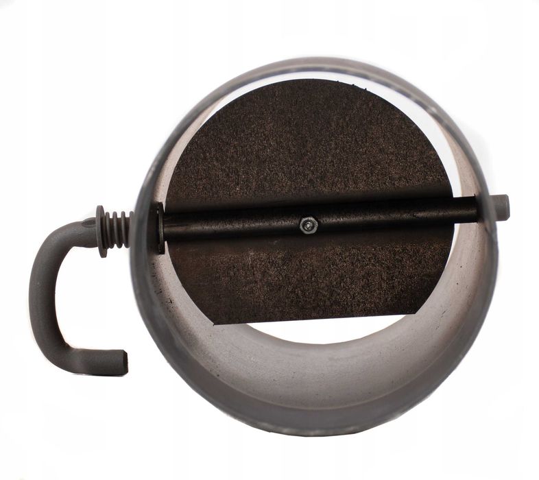 Rura spalinowa stalowa fi 120/130/150 kolanko, szyber, rozeta, gr.2 mm