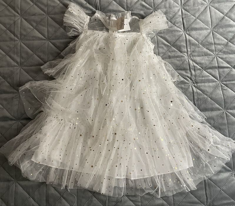 Святкова біла сукня 110 см
