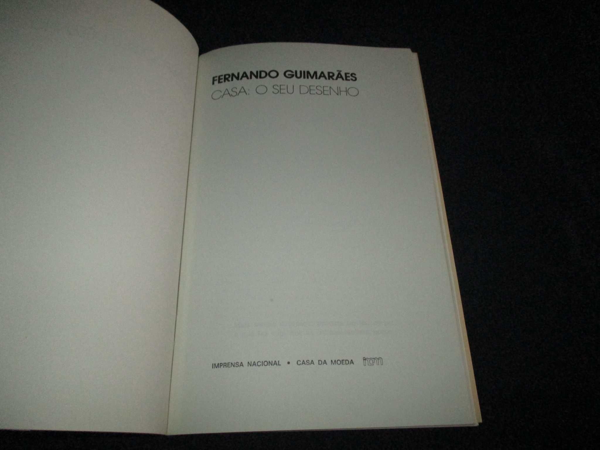 Livro Casa o seu desenho Fernando Guimarães INCM