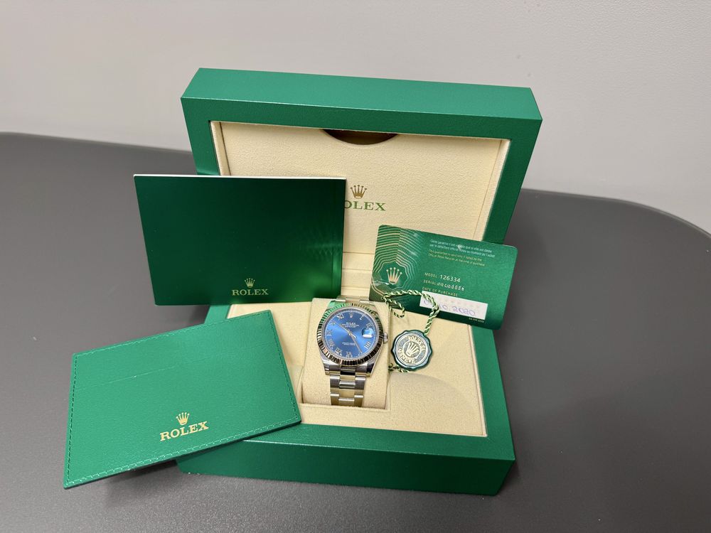 Rolex Datejust  Azzurro Blue  41mm 10.2020г.