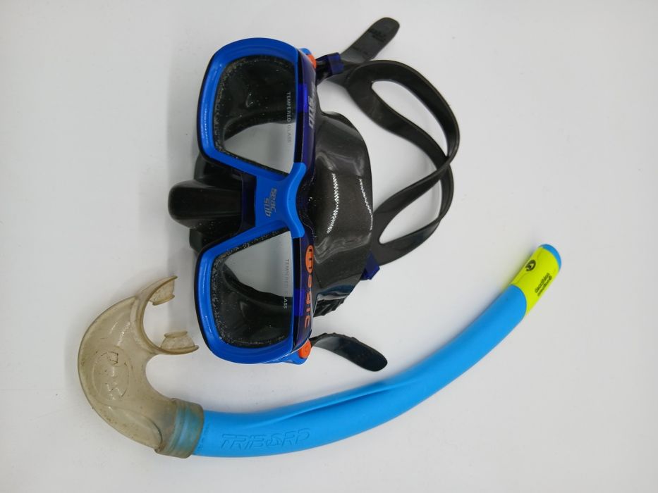 Óculos de mergulho com respirador