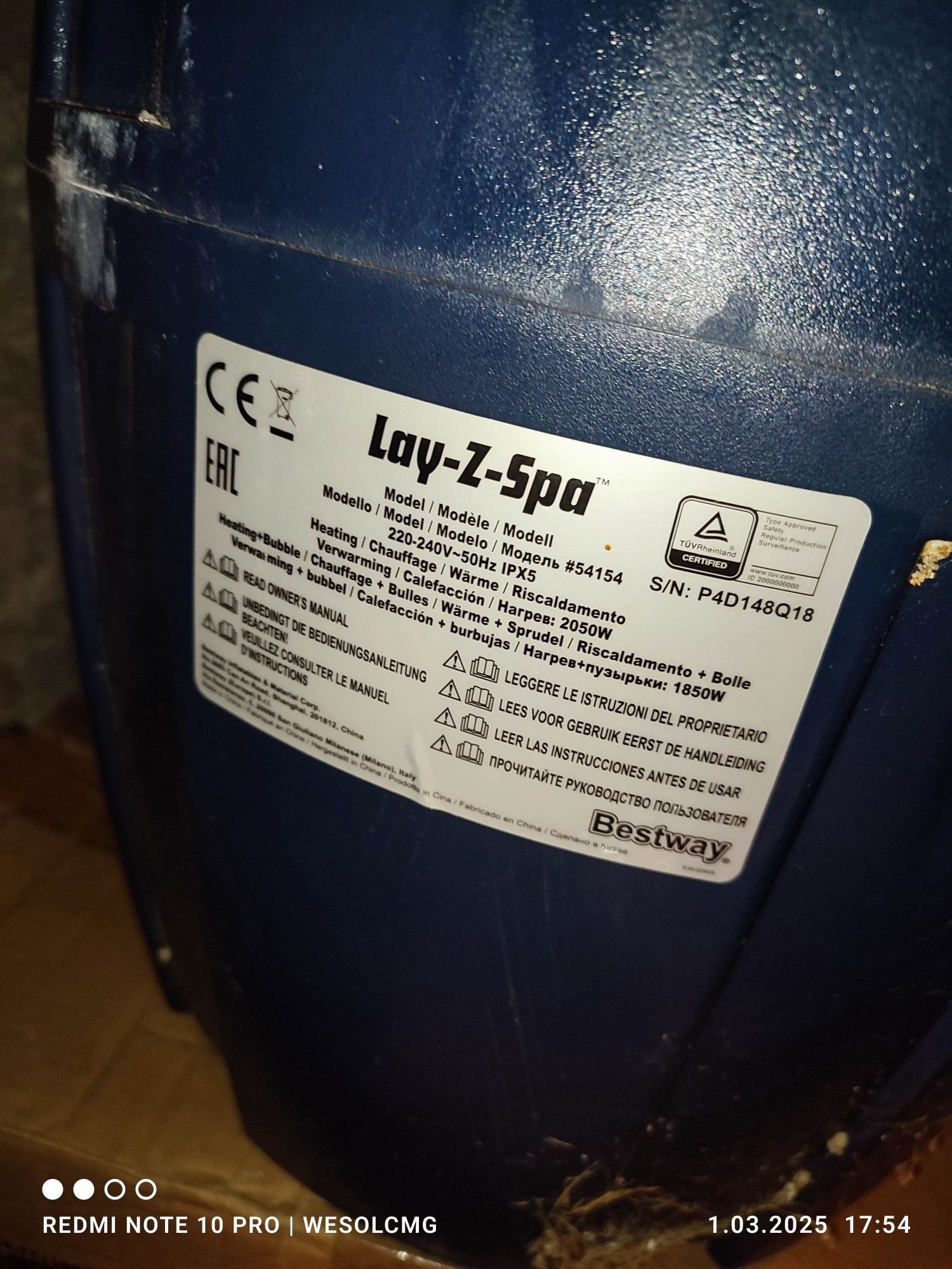 Pompa z filtrem jacuzzi Lay-Z-Spa