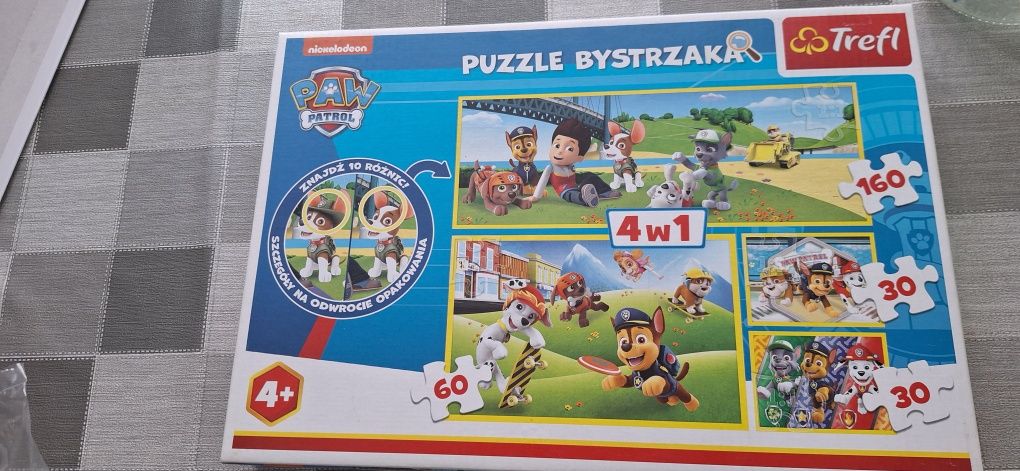 Puzzle Bystrzaka 4w1 Paw Patrol