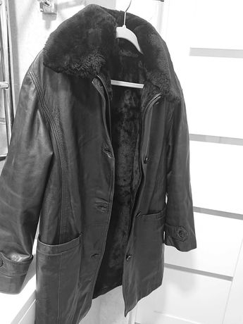 Женское кожаное пальто-плащ, Rossini, Italia, размер 48