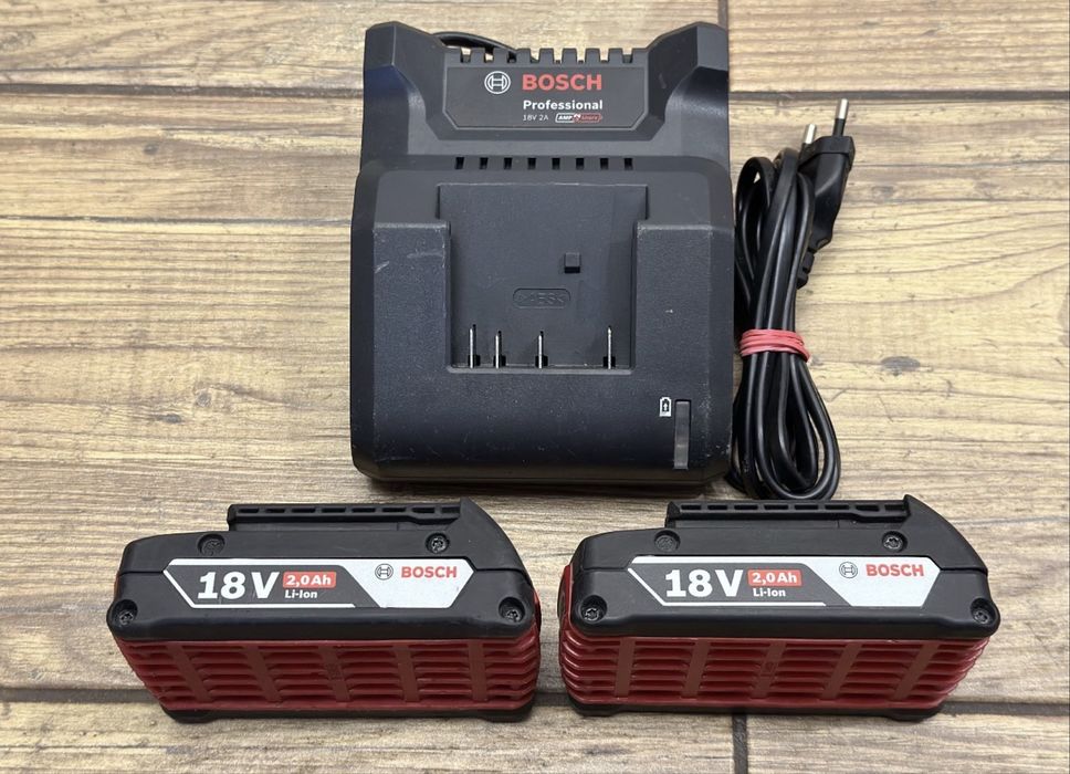 [Zestaw] Ładowarka BOSCH GAL 18V-20 | 2x bateria 18V 2Ah
