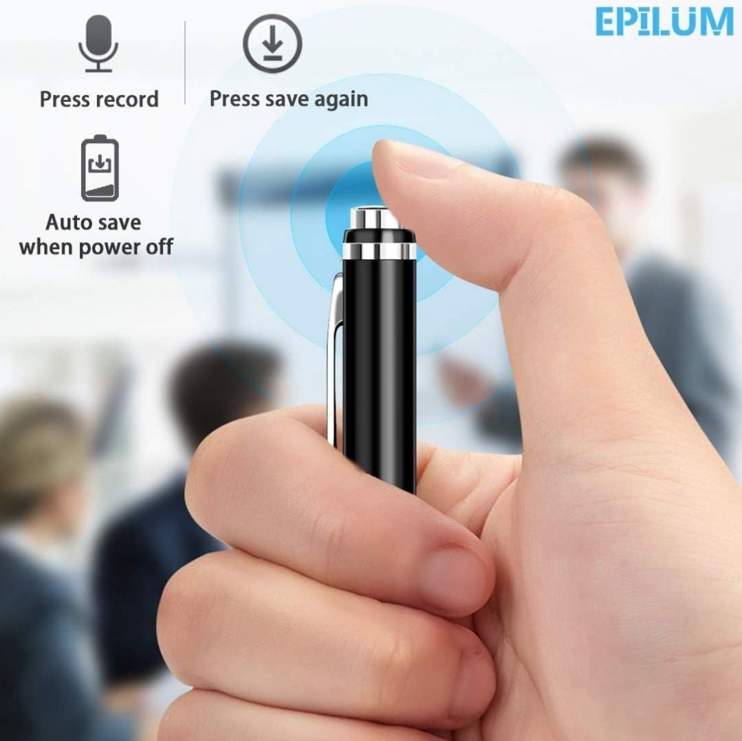EPILUM Dyktafon cyfrowy 32 GB z długopisem