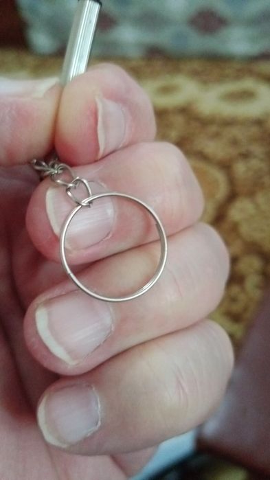 Брелок с мини отвёрткой крестовой и плоской