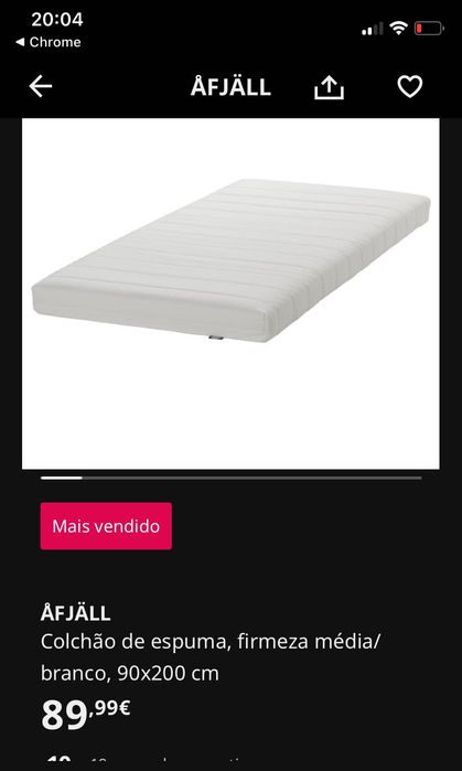 Colchão ikea solteiro