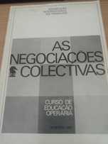 vendo livro    As negociações colectivas
