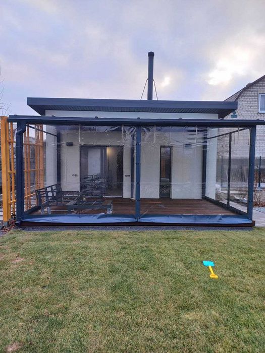 М'які вікна з ПВХ-тканини для тераси