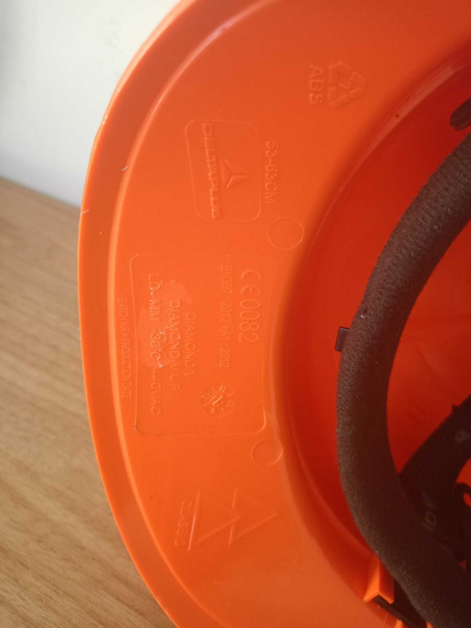 Hełm Kask BHP DIAMONDV reg. zębat. pomarańczowy