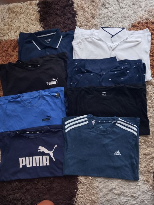 Sprzedam 8 szt. Koszulek adidas, puma, reserved , rozmiar 152