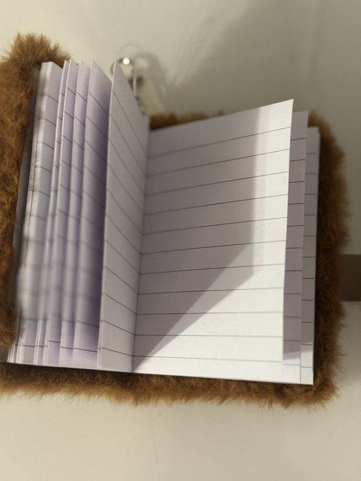 Puszysty mini notes z pieskiem