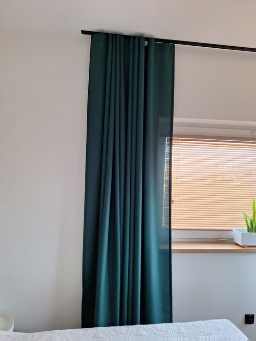 Zasłony 2szt. butelkowa zieleń