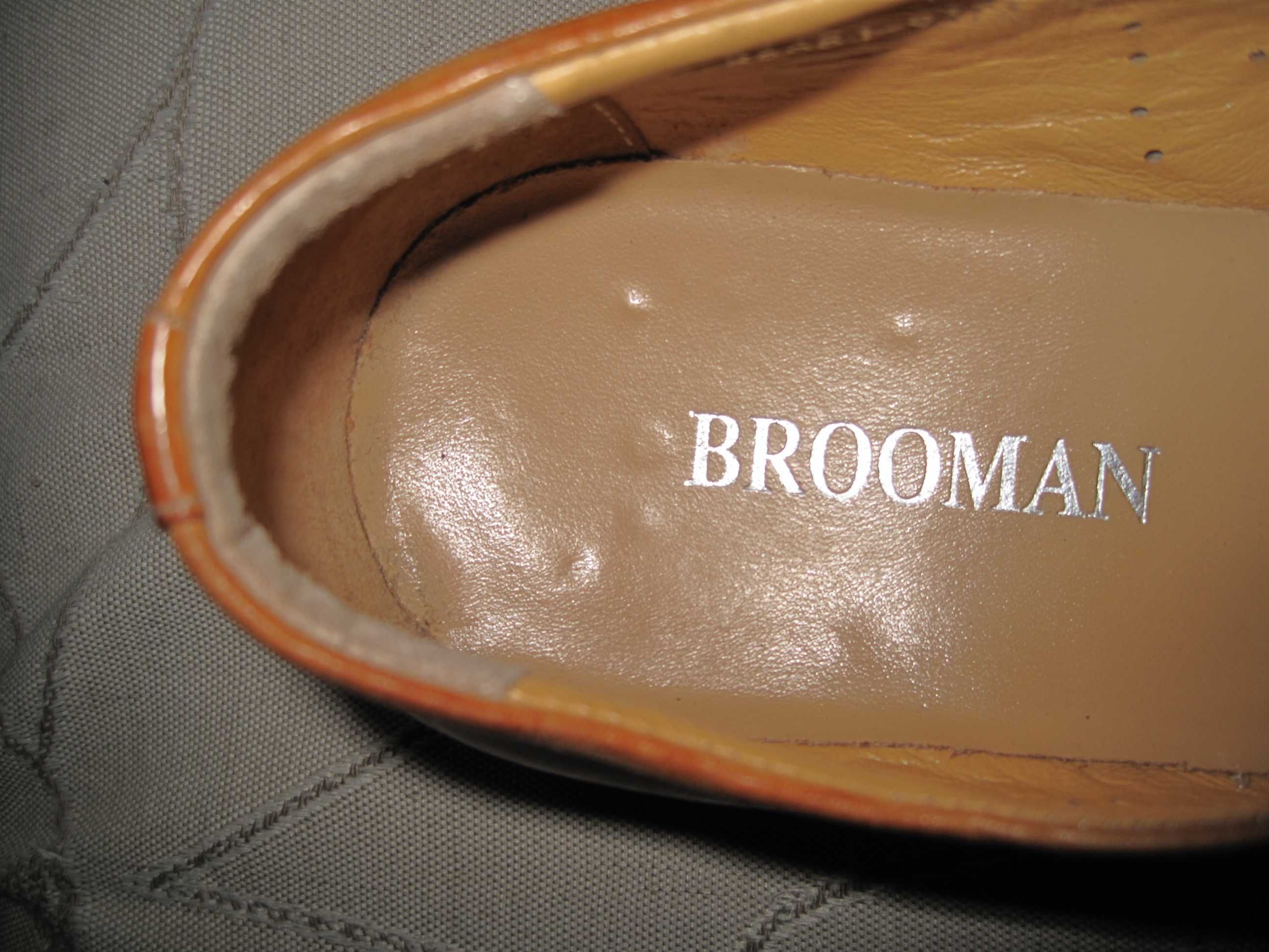 АКЦИЯ! Туфли мужские Brooman, летние, натуральная кожа, бежевые.