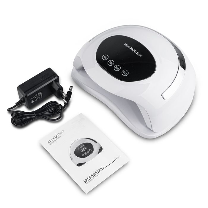 Лампа для манікюру SUN BQ-L4 WHITE з ручкою, 180 Вт