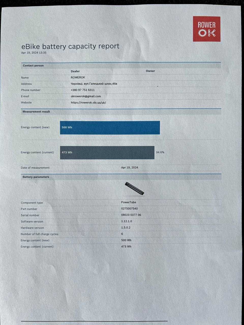 Bosch PowerTube 500