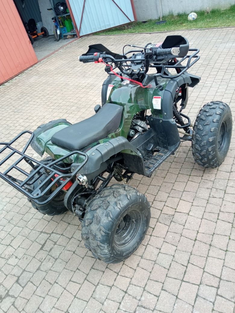 Atv 125 1+1 wyciagarka + pług zipp kid 125