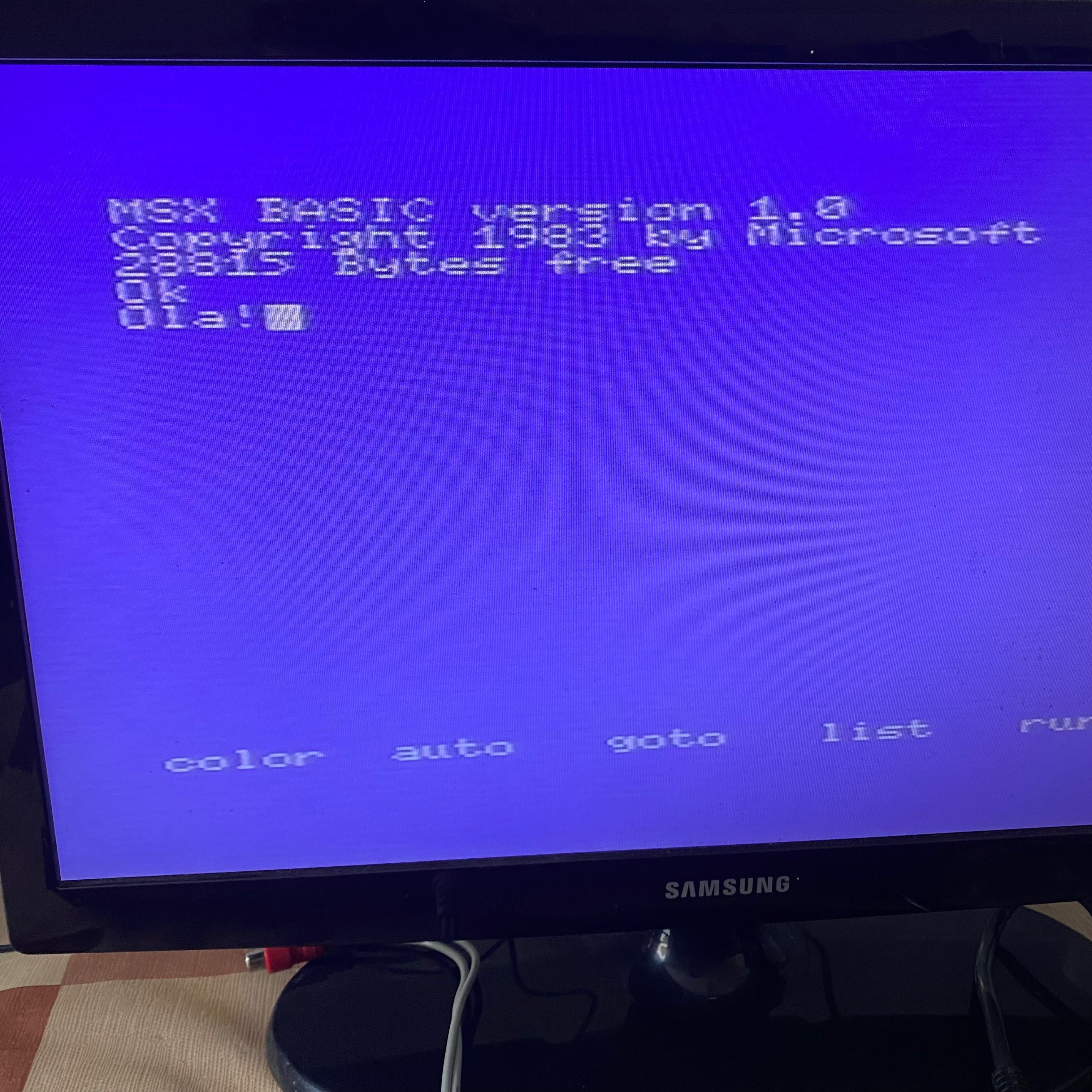 Consola Computador PHILIPS MSX VG-8010 + fonte VU-0022 original top!