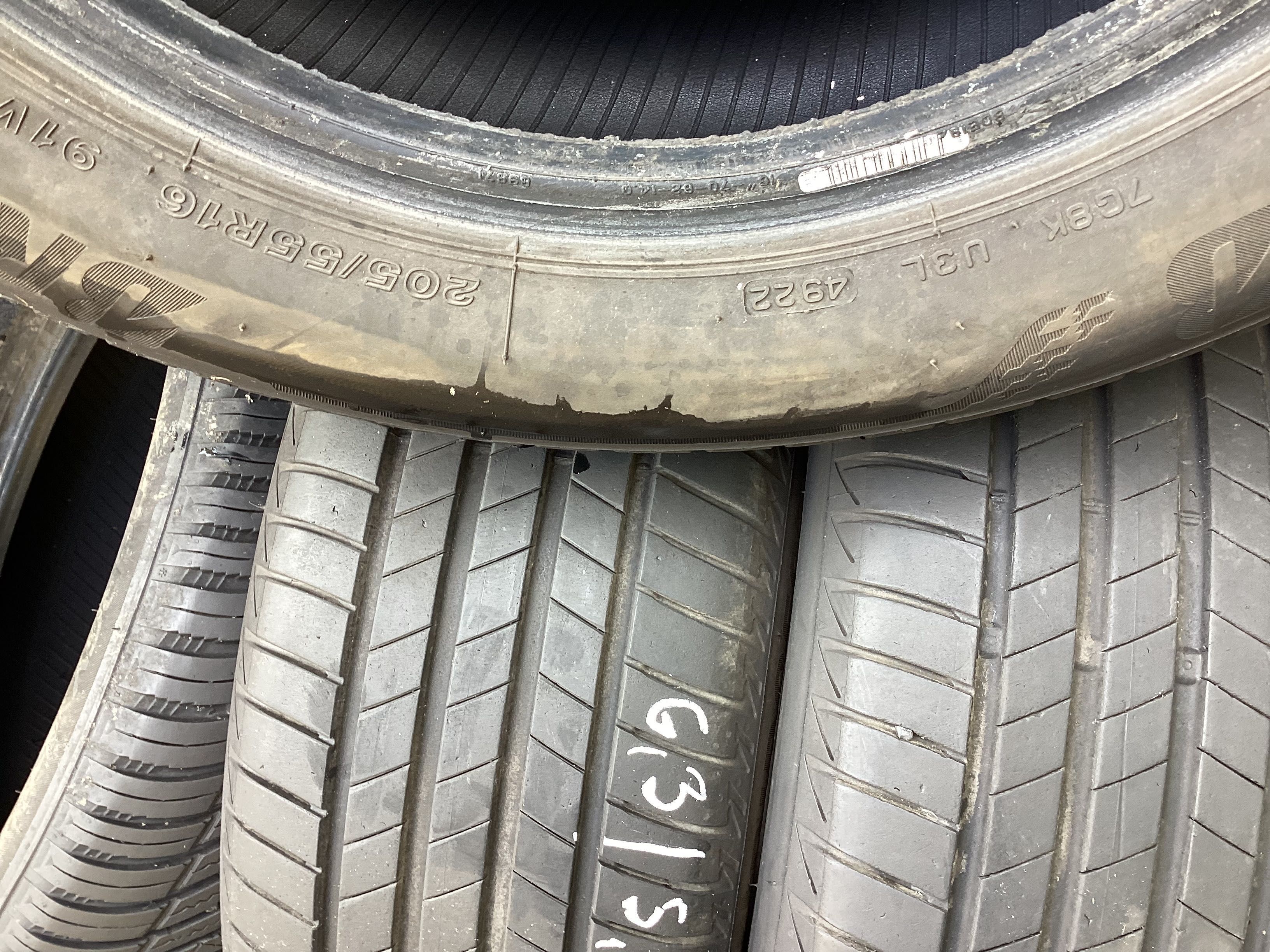 BRIDGESTONE 205/55r16 4szt opony lato letnie  6.3mm 2022r
