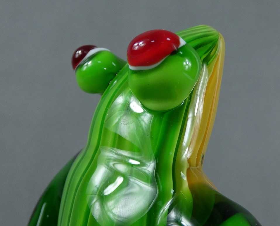 Figura ŻABA modelka szkło MURANO figurka żabka FROG