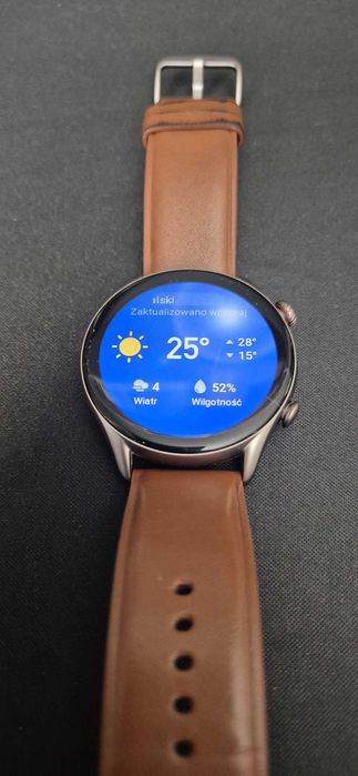 Amazfit GTR 3 Pro – komplet z pudełkiem i ładowarką, stan bardzo dobry