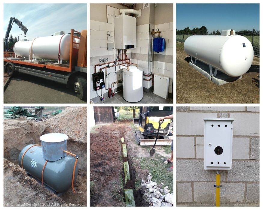 Zbiornik na gaz płynny LPG 2700L /3600L / 4850L / 6400L naziemny
