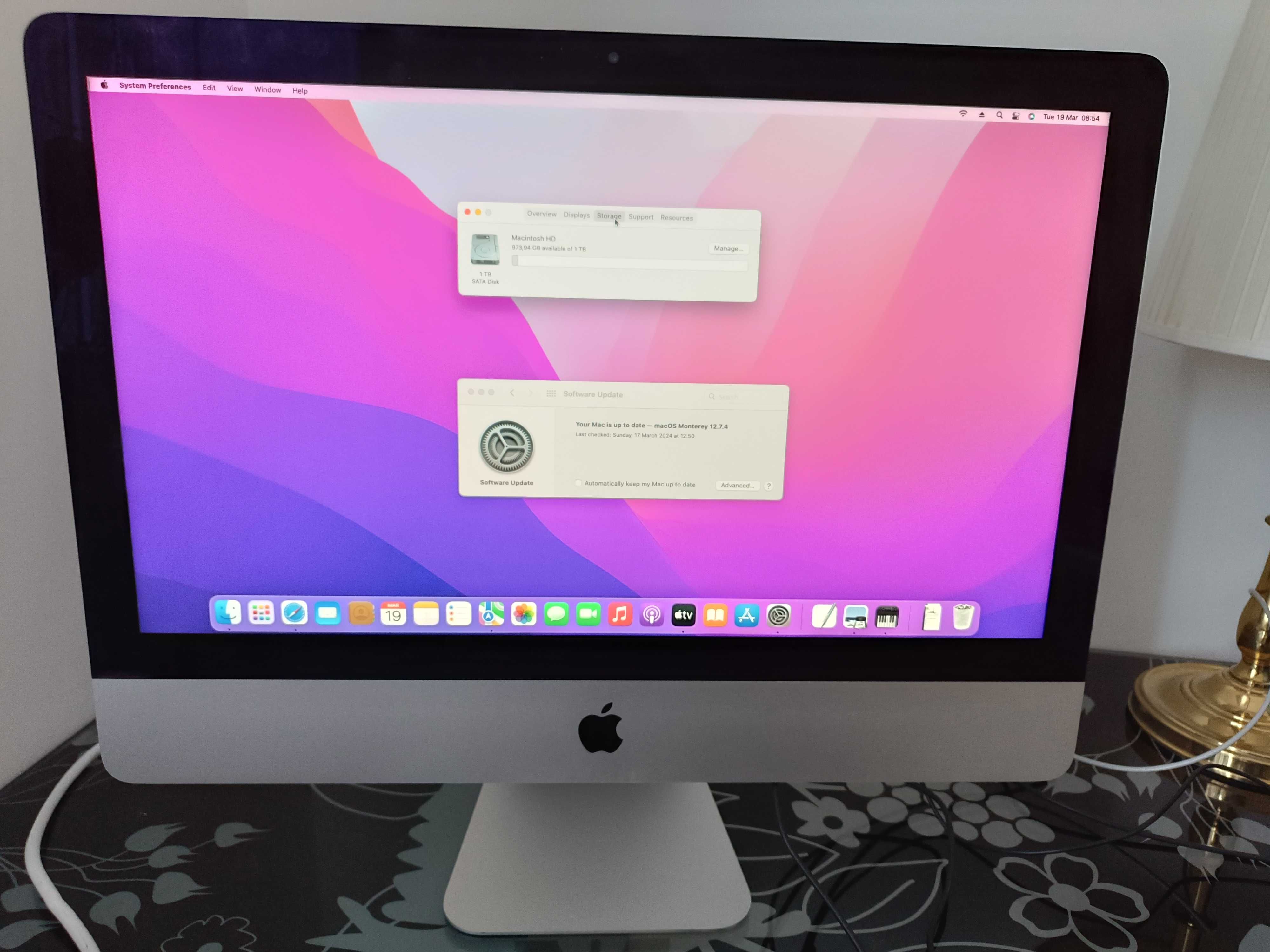 iMac 21.5 Late 2015(16.2). 1TB. MacOS Monterey