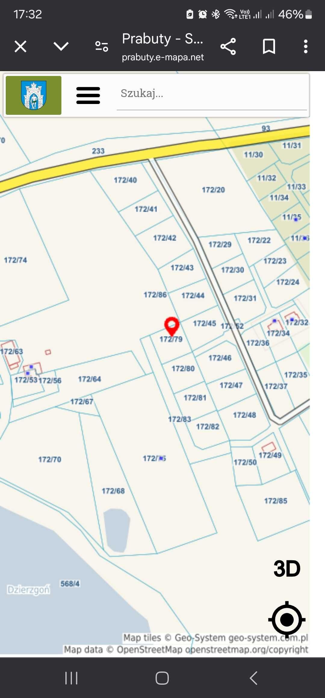 Działka budowlana nad jeziorem Dzierzgoń