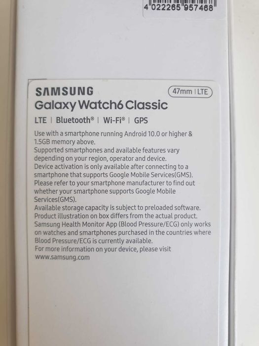 Samsung Galaxy Watch 6 Classic 47mm LTE