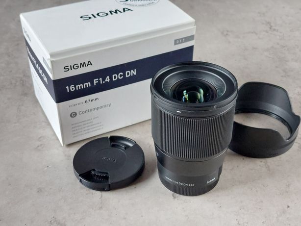 Obiektyw Sigma C 16 mm, f. 1,4, mocowanie Sony E