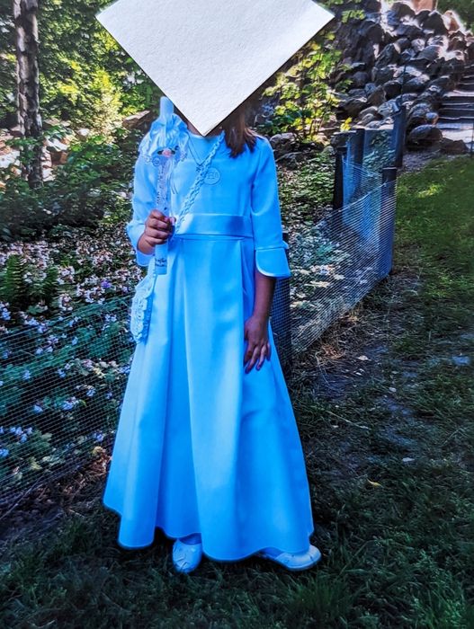 Alba sukienka komunijna rozm.140 + bolerko